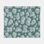 Mint Rosette Succulents Wiederholen Druck auf Pine Fleecedecke (Vorderseite (Horizontal))
