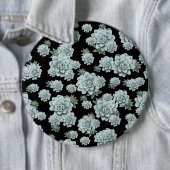 Mint Rosette Succulents Wiederholen Druck auf schw Button (Beispiel)