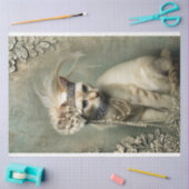 Mint Sage Allure Adorned Cat Roaring 20's  Seidenpapier (Basteln)