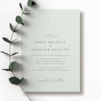 Mint Seafoam | Förmliche Hochzeit mit hellem Grün