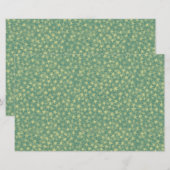 Mint-Seegras-Sternenmuster Briefpapier (Vorne/Hinten)