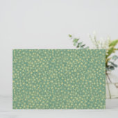 Mint-Seegras-Sternenmuster Briefpapier (Stehend Vorderseite)