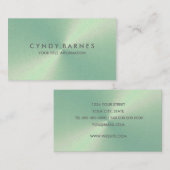 Mint Sheen Business Card Visitenkarte (Vorne/Hinten)