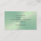 Mint Sheen Business Card Visitenkarte (Rückseite)