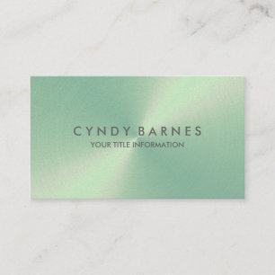 Mint Sheen Business Card Visitenkarte