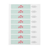 Mint Snow Joliday Label (Bogen)