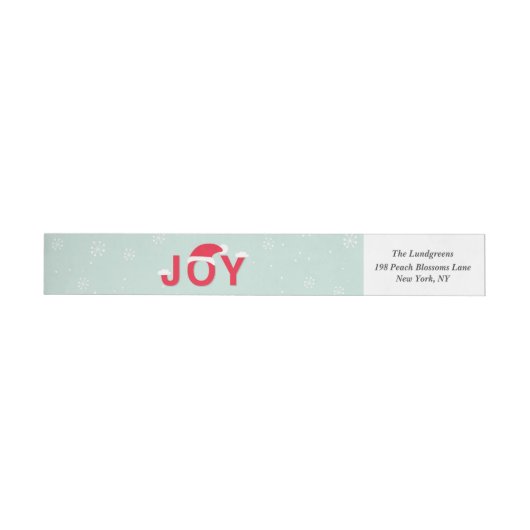 Mint Snow Joliday Label (Person)