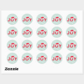 Mint Snow Joy Holiday Stickers (Blatt)