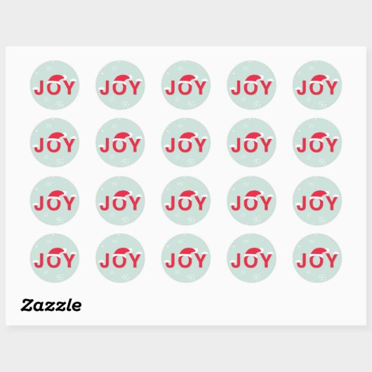 Mint Snow Joy Holiday Stickers (Blatt)