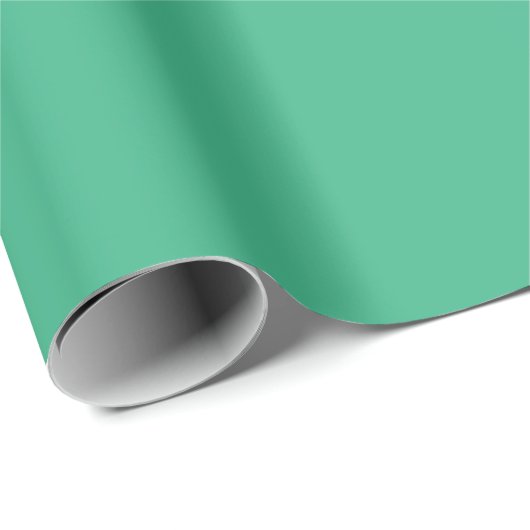 Mint Solid Color Geschenkpapier (Rolleneckpunkt)