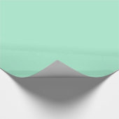 Mint Solid Color Geschenkpapier (Ecke)