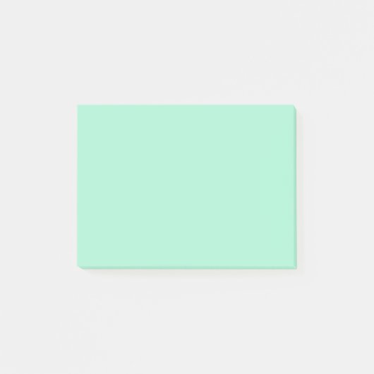 Mint Solid Color Post-it Klebezettel (Vorderseite)