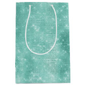 Mint Sparkle Glitz Mittlere Geschenktüte (Vorderseite)