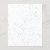 Mint Speckle Minimal Salon Flyer (Hinten)
