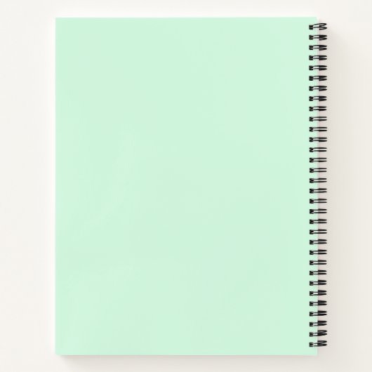 Mint Spiral Notebook Notizblock (Rückseite)