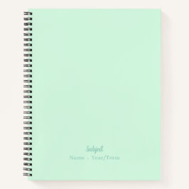 Mint Spiral Notebook Notizblock