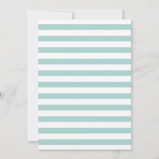 Mint Starfish Hochzeit speichern das Datum Save The Date (Rückseite)