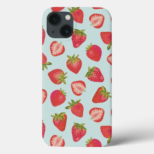 Mint Strawberry iPhone Case (Rückseite)