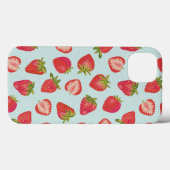 Mint Strawberry iPhone Case (Rückseite (Horizontal))