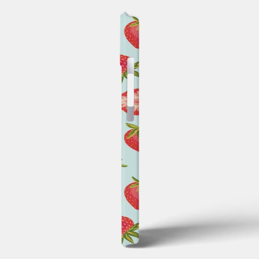 Mint Strawberry iPhone Case (Rückseite / Links)