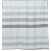 Mint Stripes Ombre Duschvorhang (Vorderseite)