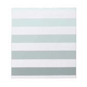 Mint Stripes Ombre Notizblock (Vorderseite)