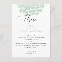 Mint sukkulent. Einfache Hochzeit mit Blumenkaktee