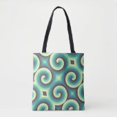 Mint Swirl Mosaic Tasche (Vorderseite)