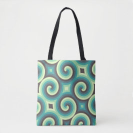Mint Swirl Mosaic Tasche