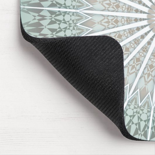 Mint Taupe Mandala Mousepad (Ecke)