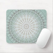 Mint Taupe Mandala Mousepad (Mit Mouse)