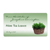Mint Tea Blätter Labels (Vorne)