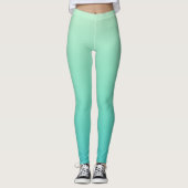 Mint Teal Gradient Leggings (Vorderseite)