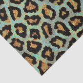 Mint Tee ich aquamarin Leopard Papier (Ausschnitt)