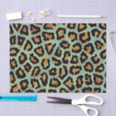 Mint Tee ich aquamarin Leopard Papier (Handwerk)