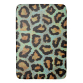 Mint Tee mir aquamarin Leopard-Druck Badematte (Vorderseite Vertikal)