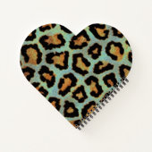 Mint Tee mir aquamarin Leopard-Druck Notizblock (Rückseite)