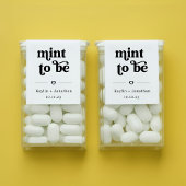 "Mint to Be" TicTac Mint Gum Wedding Favor Labels Adressaufkleber