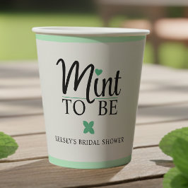 Mint to Be Wedding Bridal Shower Pappbecher