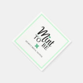 Mint to Be Wedding Bridal Shower Serviette (Ecke)