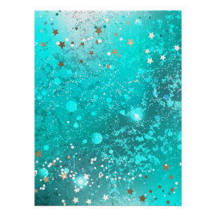 Mint Türkis Folienhintergrund Poster