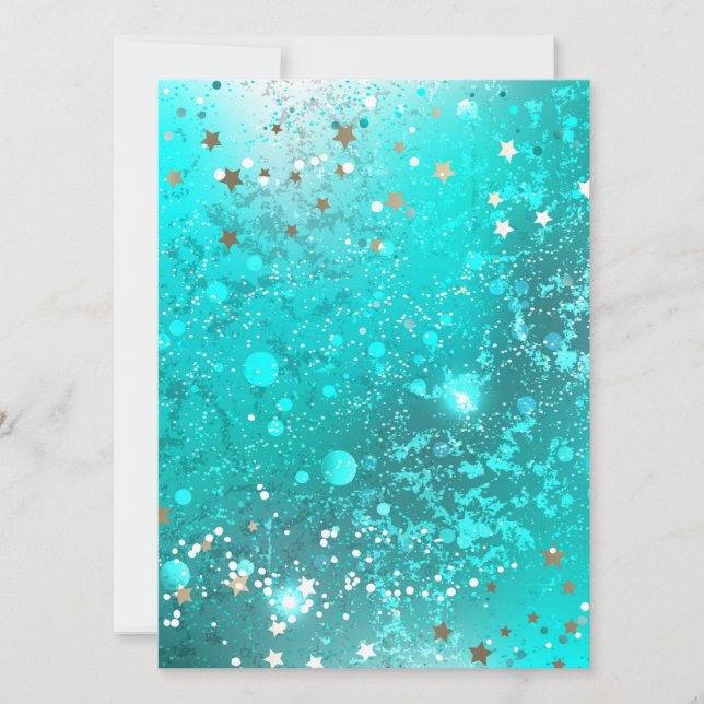 Mint Turquoise Foil Hintergrund (Vorderseite)