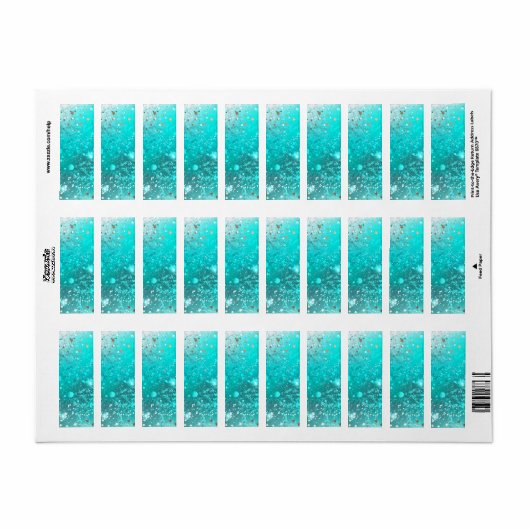 Mint Turquoise Foil Hintergrund (Vorne)