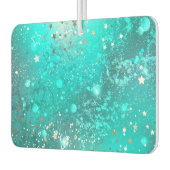 Mint Turquoise Foil Hintergrund Autolufterfrischer (Links)