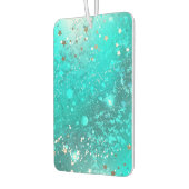 Mint Turquoise Foil Hintergrund Autolufterfrischer (Links)