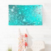 Mint Turquoise Foil Hintergrund Banner (Insitu)