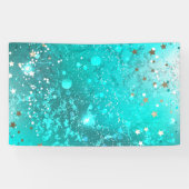 Mint Turquoise Foil Hintergrund Banner (Horizontal)