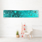 Mint Turquoise Foil Hintergrund Banner (Insitu)