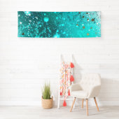 Mint Turquoise Foil Hintergrund Banner (Insitu)