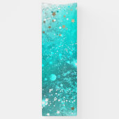 Mint Turquoise Foil Hintergrund Banner (Vertikal)